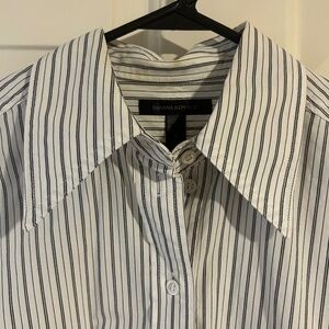 Oversized collar Banana Rep button-down & long cuffs